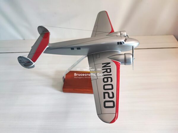 Model of Lockheed Model 10 Electra with detailed craftsmanship.